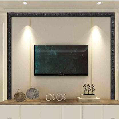 Self Adhesive Wall Border Strip Waterproof Wall Trim Line Wallpaper Skirting Border 3D Decor TV Background Wall Sticker for Home