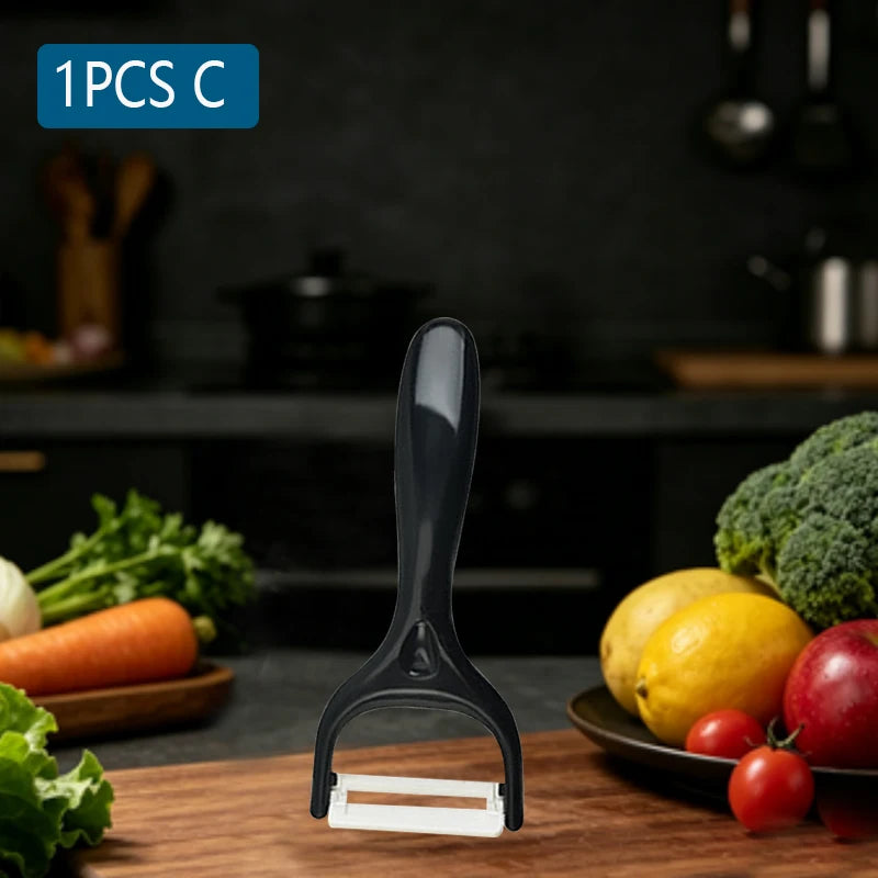 Stainless Steel KItchen Peeler 3-in-1 Multi-Functional Peeler Green Onion Slicer Bottle Opener Peeler for Fruits and Vegetables