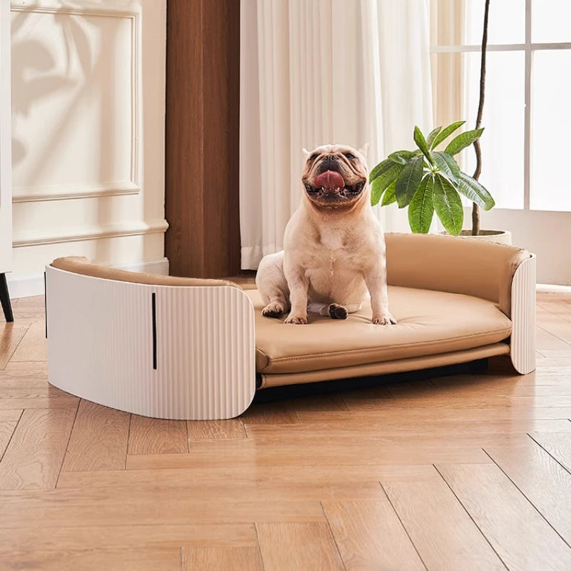 The kennel can be disassembled and washed, the pet sofa is universal cat kennel dog bed for all seasons