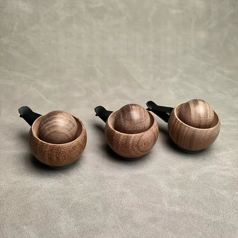 1/2/4Pcs Wood Essential Oil Diffuser No Electric Natural Natural Black Walnuts Mini Cute Car & Home Fragrance for Bedroom Office