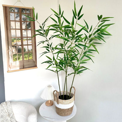 Artificial Green Bamboo Fadeless Disassembling Bamboo 120CM To 240CM False Plant Indoor and Outdoor Courtyard Decoration