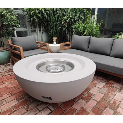 Large outdoor circular courtyard villa concrete fire pit suitable for outdoor setting