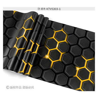 KTV Wallpaper Wallpaper 3D Stereoscopic Technology Internet Cafe Background Live Theme E-sports Hotel Decoration Wall Covering