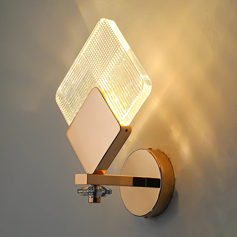 Living Room Background Acrylic Wall Lamp Bedroom New Style Light Luxury Corridor Decoration Bedside Lighting