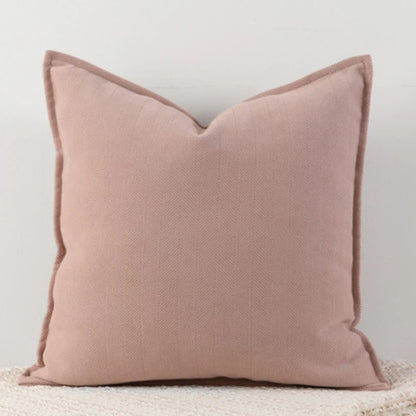 Cozy Solid Chenille Throw Pillow Covers - Nordic Design, 45x45/50x50/60x60/65x65cm, Ideal for Living Room & Bedroom Decor