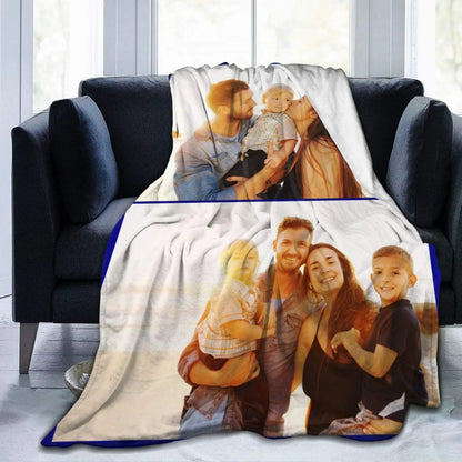 Custom Blanket With Picture Collage Customized Blankets Birthday Souvenir Christmas Gifts Personalized Throw Blanket