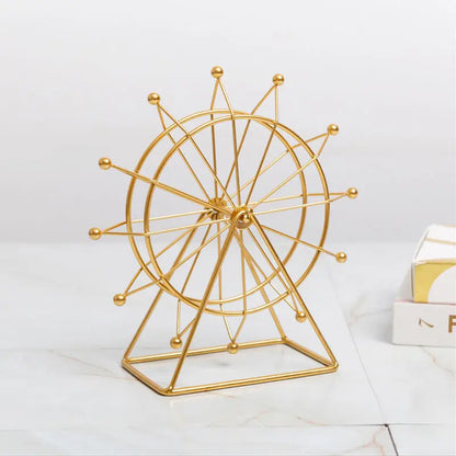 Nordic Iron Ferris Wheel Ornaments Creative Living Room Office Desktop Indoor TV Wine Cabinet Decoration Small Furnishings