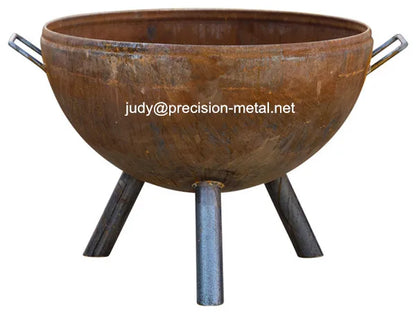 Fashion Style Corten Steel Fire Bowl Fire Pit Expertly Cast for Stylish Outdoor Entertainment