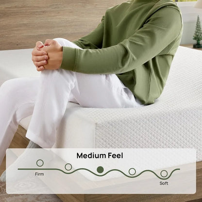 Mattress, 6 Inch Gel Memory Foam Mattress in a Box, Fiberglass Free, Breathable for Cooler Sleep, Customized