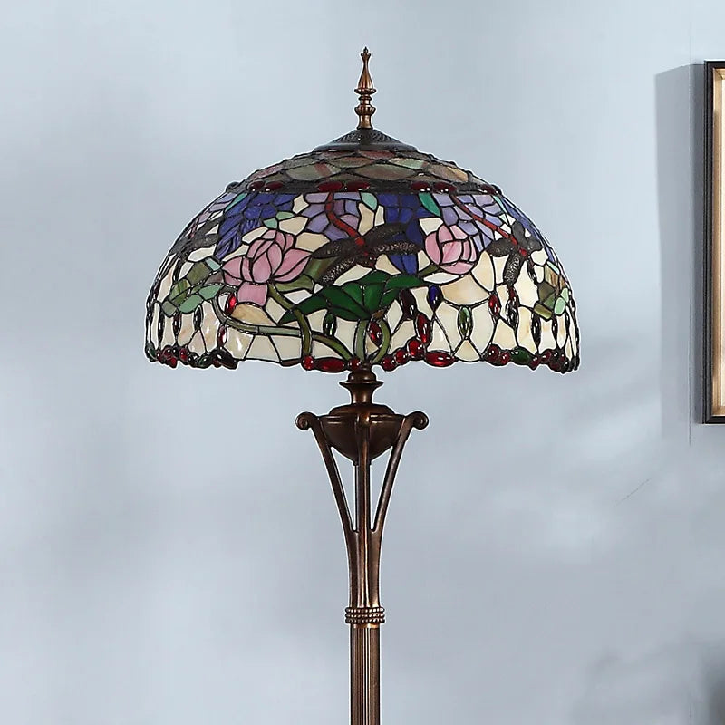 Living Room Floor Lamp Bedroom Bedside Light Rustic Creative Retro Style Remote Control Standing Light LED Lights Room Decoratio