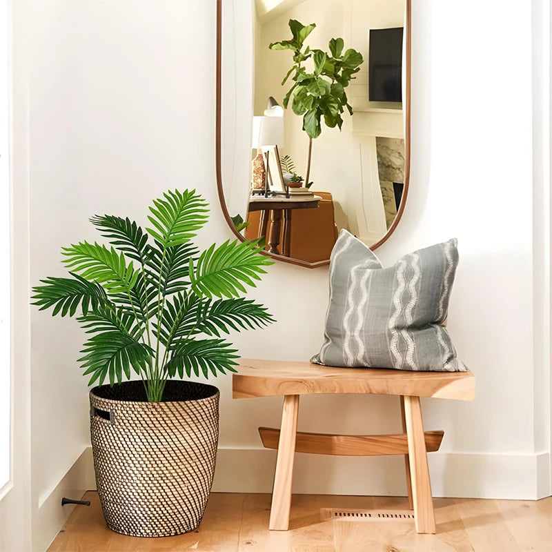 1Pcs Palm Trees Plants Artificial Branch 61CM Fake Plant Bunch for Home Room Indoor Decor Garden Outdoor Decoration Potted Plant