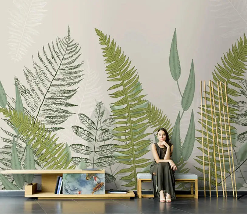 Custom Wallpaper European Style Retro Plants Flowers Forests Hummingbird Mural Bedroom Living Room Background Wall Wallpaper