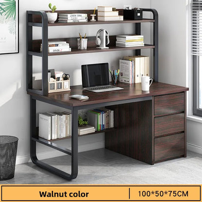 Desk Desktop Computer Desk Simple Home Desk Student Bedroom Bookshelf Integrated Writing Desk