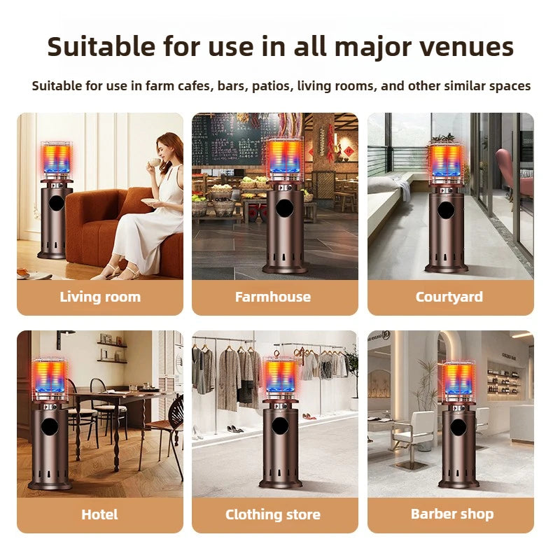 Commercial Gas Heater Outdoor LPG Heating Furnace for Home Natural Gas Fire Boiling Water Stove