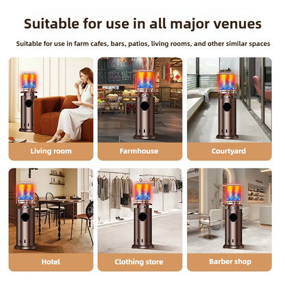 Commercial Gas Heater Outdoor LPG Heating Furnace for Home Natural Gas Fire Boiling Water Stove