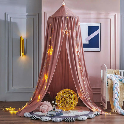 Dome Bed Curtain Children's Windscreen Crib Surround Bed Head Decoration Shading Mosquito Net Bed Tent Large Size Castle Game