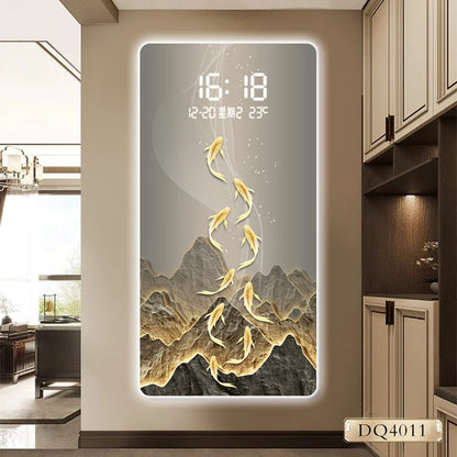 Living Room Painting wall clock house bedroom digital wall clock bedroom items luxury reloj de pared hallway Home decoration