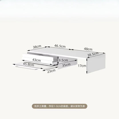 Kitchen Pull-out Tray Microwave Oven Rack Drawer Board Countertop Storage Organizer For Home Appliance Space Saving