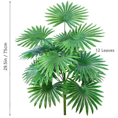 Artificial Palm Tree - Large Fake Tropical Plant Suitable for Indoor Outdoor Decoration Without Pot