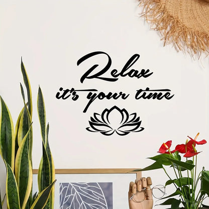 Relax It's Your Time Wall Sticker Decals Home Decor For Hallway Wall Stickers Waterproof Wallpaper