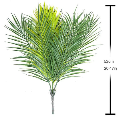 Artificial Tropical Plants 20.47 in Fake Palm Plant Branch Green Leaves for Home Garden Office Jungle Carnival Decoration