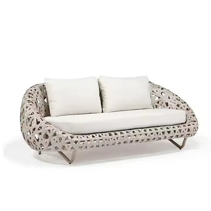Hot Outdoor Custom Luxury Leisure Rattan Recliner Villa Garden Design Waterproof Outdoor Bird Nest Recliner