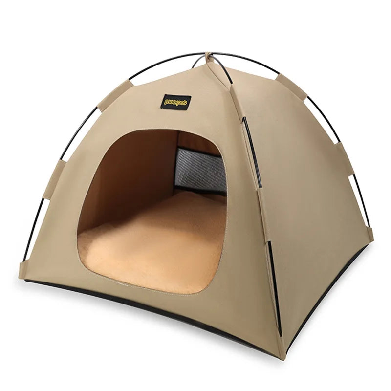 Tent Shape Cat Beds Removable Convenient Storage Pet Bed Portable Outdoor Travel Sunshade Cat and Dog Tent Pet Essentials