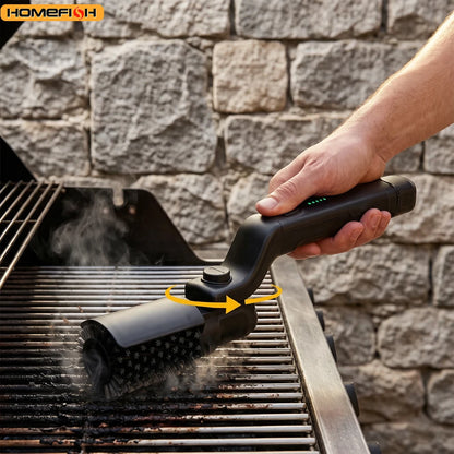 New-Style Barbecue Grate Cleaner Barbecue Brush  Heavy-Duty Grease Brush Barbecue Brush  Grill Brush Roller Outdoor Cleaning