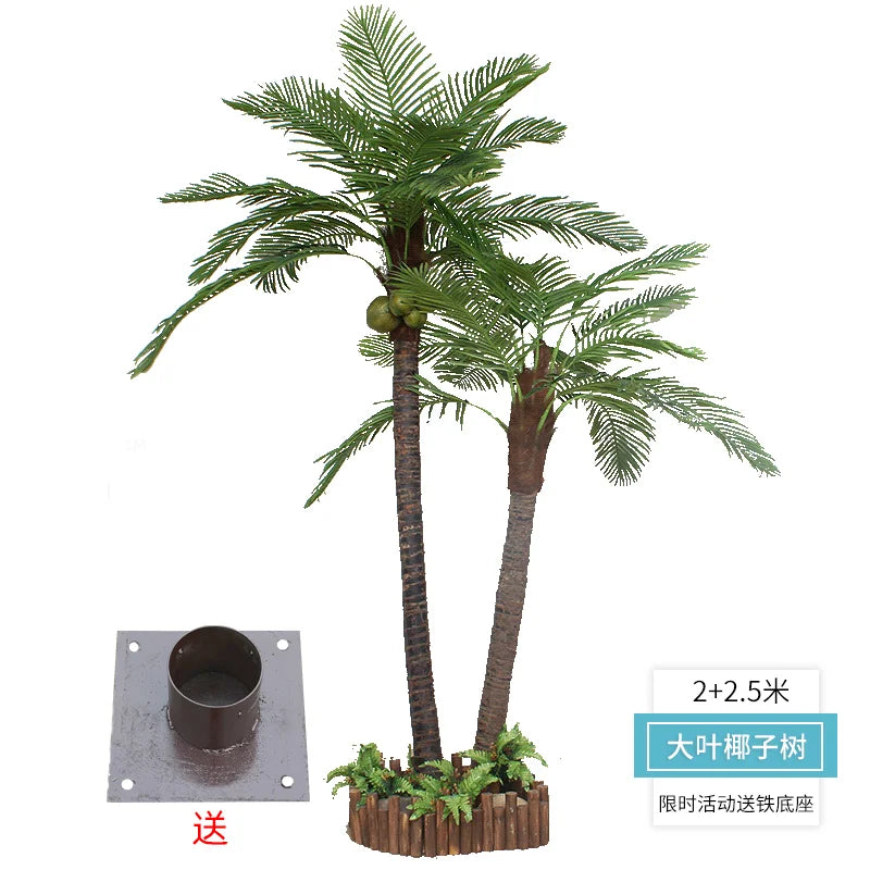 large artificial coconut tree indoor and outdoor decorative plant hotel floor palm tree