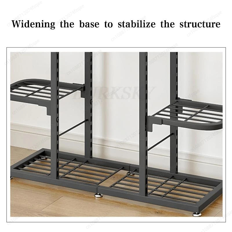 Indoor Plant Stand Flower Rack 5 Tier 7 Tier Flower Pot Shelf Storage Display Organizer Rack For Garden Balcony Home