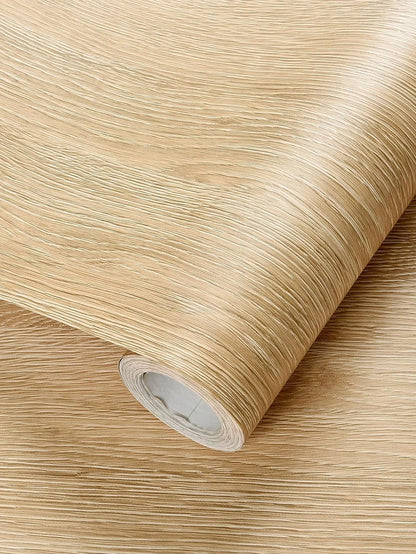 Self-Adhesive Wallpaper, Wood Grain, Thickened Contact Paper, Peel and Stick, Waterproof, Removable Furniture Refurbishment