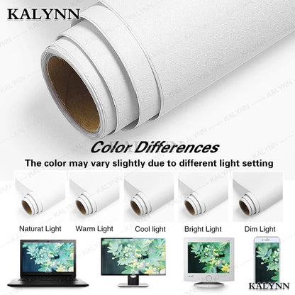 Matte White Peel and Stick Wallpaper, Waterproof, Contact Paper Self-Adhesive, Removable Wall Sticker, for Kitchen Countertop