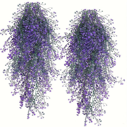 1pc Artificial Hanging Wisteria Flowers - UV Resistant Faux Plants for Home,  Parties - Versatile Indoor & Outdoor Decorations