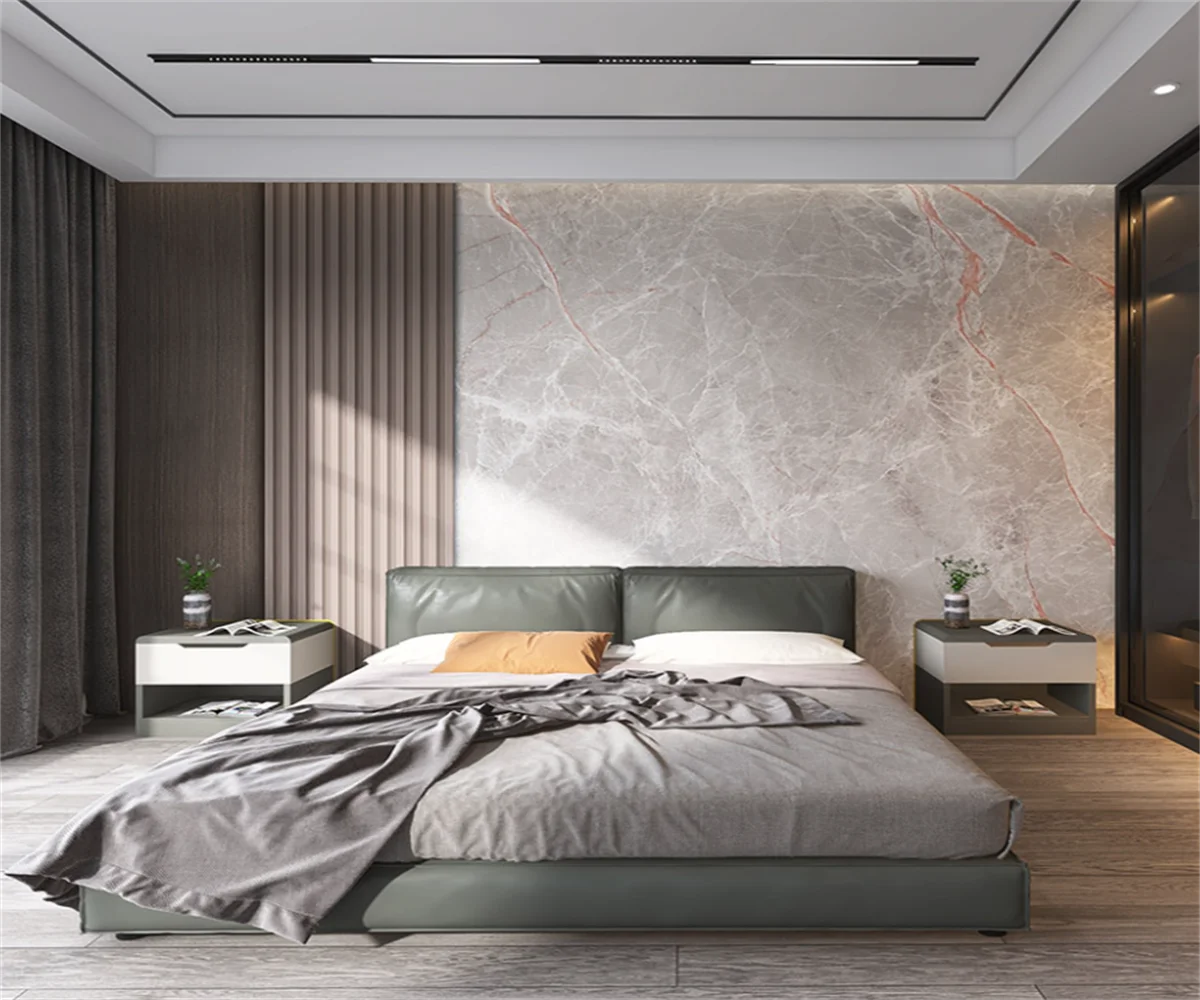 Beibehang Customized Papel De Parede Modern New Wood Fence Abstract Marble Bedroom Living Room Tooling Background Wallpaper
