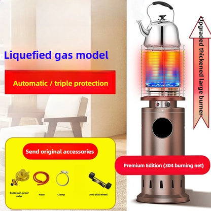 Commercial Gas Heater Outdoor LPG Heating Furnace for Home Natural Gas Fire Boiling Water Stove