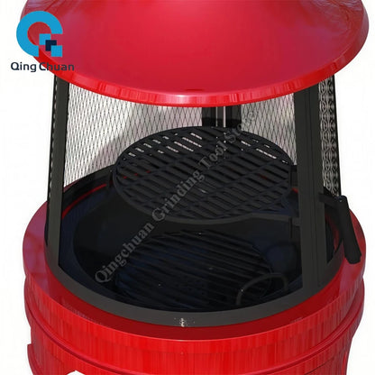 Firewood Stove Fire Pit Grill Charcoal Craftsman Vintage Barbecue Grill Villa Garden Brazier Outdoor Garden Heating Fire Pit