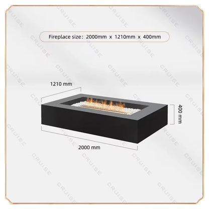 【CHIMU HOME】Freestanding Tabletop Wood Pellet BBQ Fire Pit Atomization Design Outdoor Backyard Cooking Stove Grill