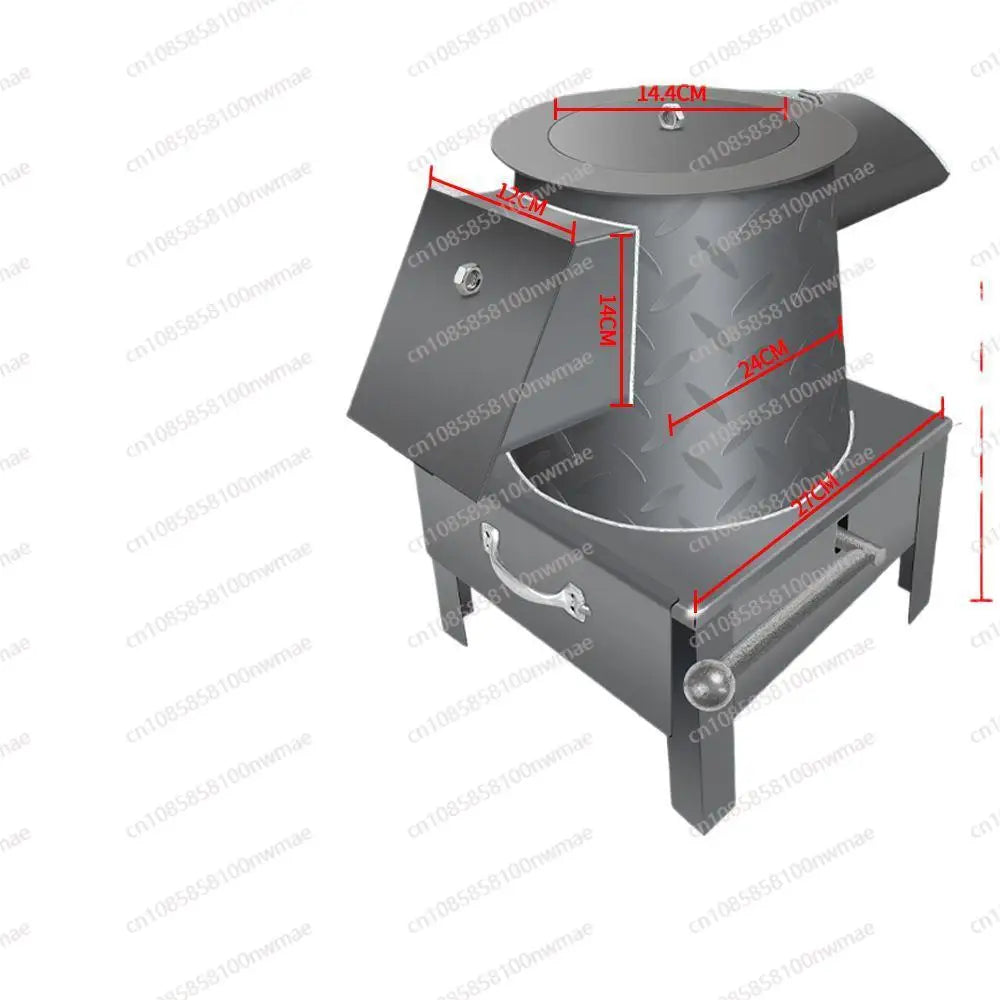 Gas stove indoor heating firewood and coal dual-purpose ultra-thick steel plate household cooking old-fashioned oven