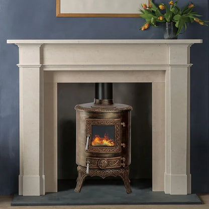 Wood-burning Fireplace Indoor Heating Iron Chimney decor fireplaces Fire Pit Large Bonfire European style postmodern