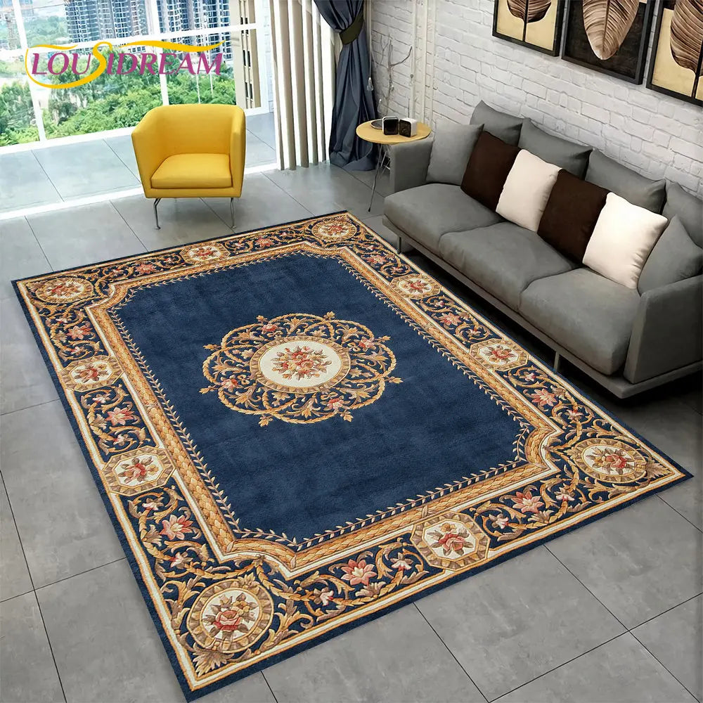 Turkey Persian Bohemian Area Rug Large,Carpet Rug for Living Room Bedroom Sofa Doormat Decoration,Kid Play Non-slip Floor Mat