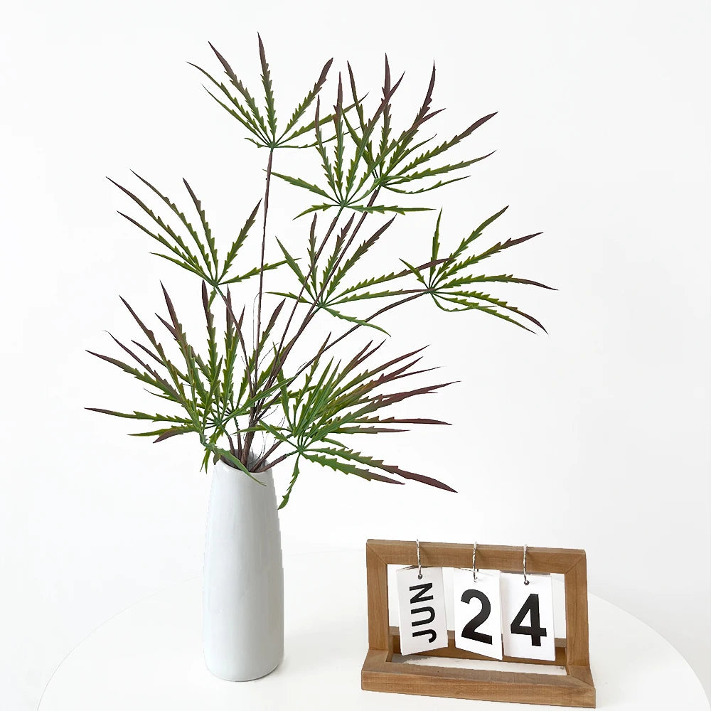 Nearly Natural Peacock Wood with 12 Leaves Artificial Plant for Indoor Outdoor Home Office Table Centerpieces Party Decor