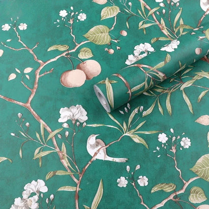 Home Decor Retro Floral Wallpaper Renovation of Bedroom and Living Room Decorative Walls