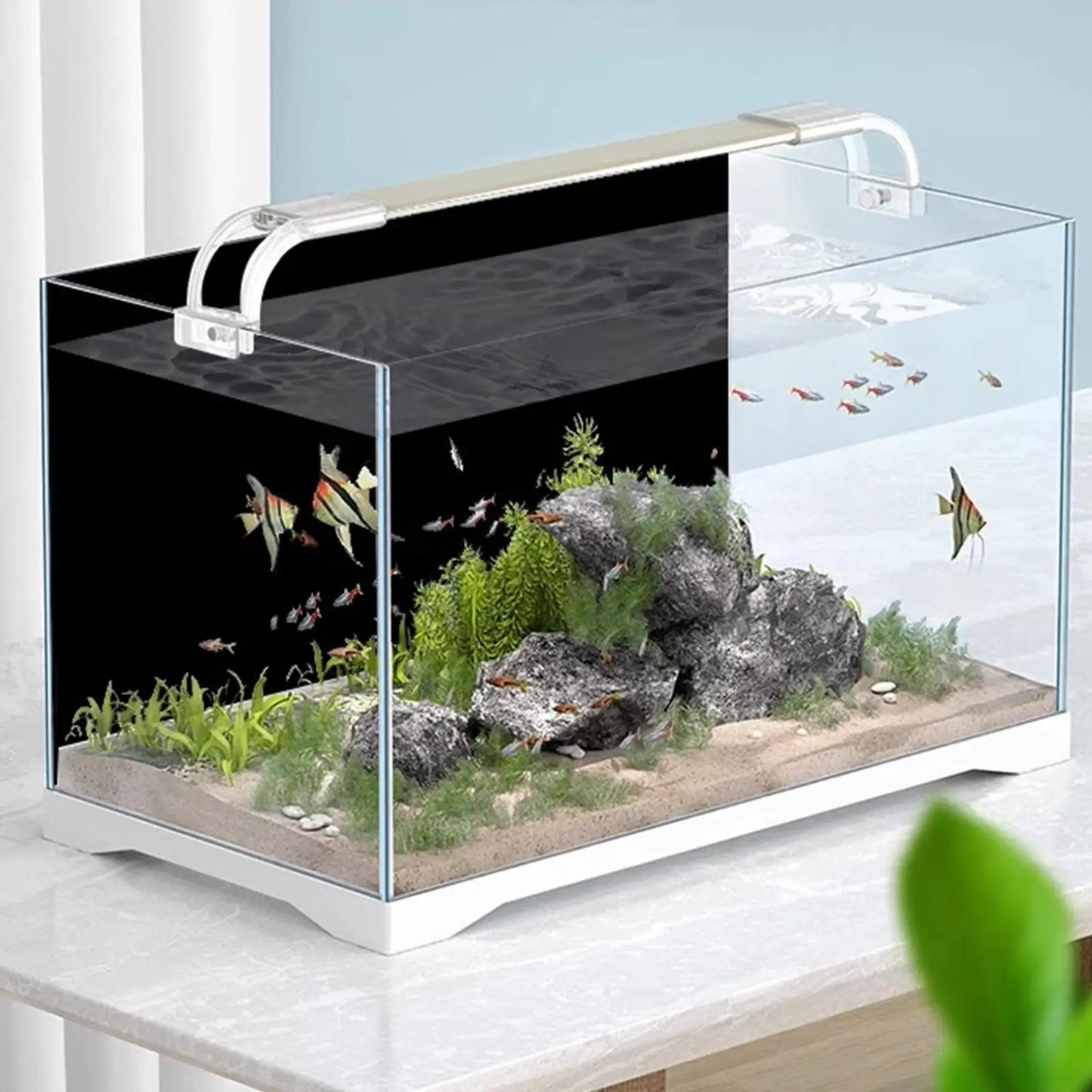 Fish Tank Background Static Cling Black Fish Tank Backdrop Aquarium Poster Aquarium Backdrop Aquarium Wallpaper Decorations
