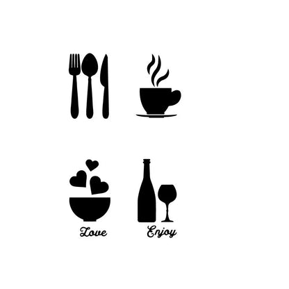 Tableware and Food Wallpaper Suitable for Offices, Living Rooms, Bedrooms, and Restaurants