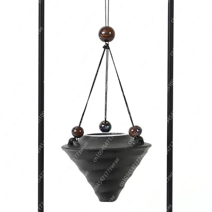 Aromatherapy Furnishings Indoor Living Room Zen Porcelain Backflow Incense Burner Wine Cabinet Decoration Model Room Soft