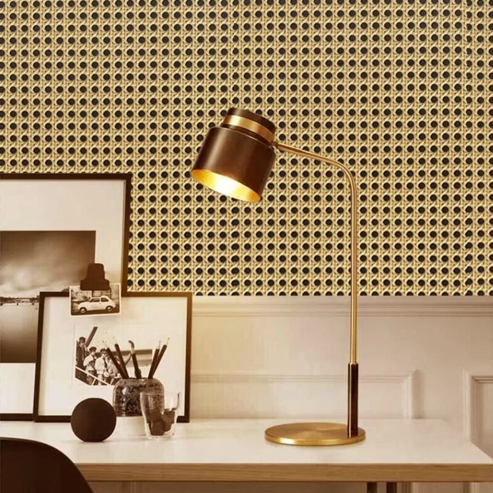 Classic 3D Rattan Wallpaper PVC Waterproof Wall Sticker Self-adhesive Removable Furniture Renovation Sticker