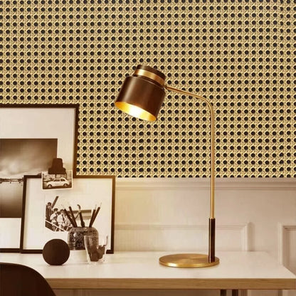 Classic 3D Rattan Wallpaper PVC Waterproof Wall Sticker Self-adhesive Removable Furniture Renovation Sticker