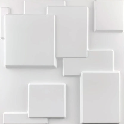 White 3D Wall Panel Foam Brick Waterproof Non-self-adhesive Wall Sticker Modern Geometric Background Wallpaper Wall Renovation