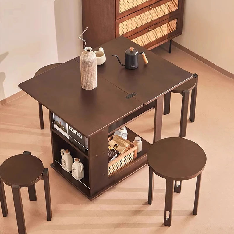 Multifunctional Retro Dining Tables Chic Modern Square Nordic Dining Table Rustic Mobile Dining Tables Столы Обеденные Furniture