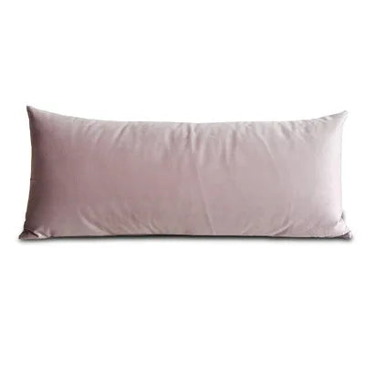 Rectangular Decorative Throw Pillow Cover 30*70cm/35*90cm Solid Color  Velvet Waist Pillowcase Bedside Cushion Cover of Bedroom
